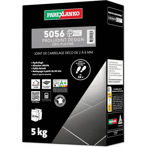 Joint de carrelage 5 Kg 5056 Prolijoint Design PAREXLANKO Gris Platine (1/5)