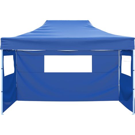 Tente de fête Bleu 291 x 431 x 315 cm Tissu Oxford (1/5)
