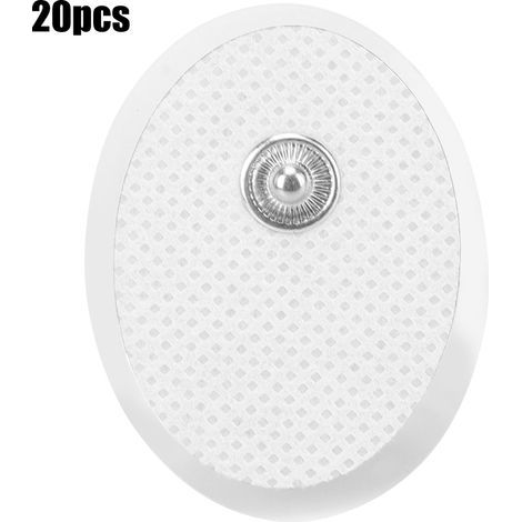 20 électrodes de 3 x 4 cm pour la physiothérapie et le massage plaques cellulaires ovales auto-adhésives (1/5)