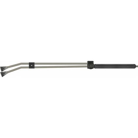 Double lance avec robinet lateral Inox