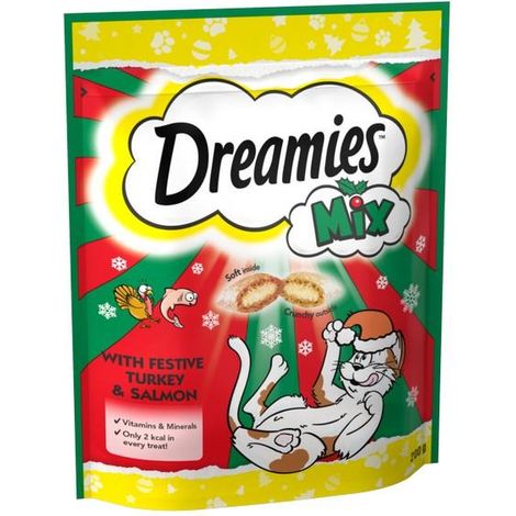 DREAMIES Mix Cat Treats with Turkey and Salmon 200g PK6 - 266142