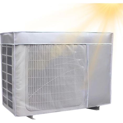 Housse climatiseur extérieur Garde anti-poussière robuste de mini split Housses climatiseur extérieur Pour climatisation de fenêtre domestique, contre vent, pluie, neige (1/5)