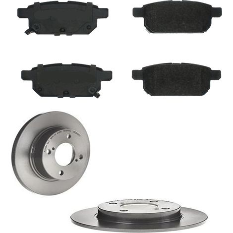 KIT FRENI POSTERIORI compatibile con SUZUKI SWIFT V (AZ) - DISCHI + PASTIGLIE OEM: P 79 029 / 18682 /SOSTITUZIONE DIRETTA/BASSA POLVERE/SILENZIOSO