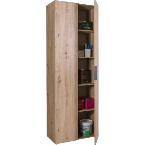 Colonna Multiuso Composad Rovere Artisan 68,8 x 35,3 x h 200,6 cm a 2 Ante