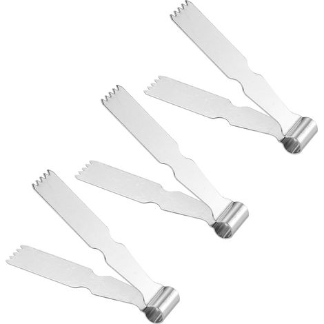 3 Pièces Pinces à Pâtisserie, Presse-Grattoir à Pâte Pince en Acier Inoxydable Outil de Sertissage de Cuisson pour Décorer et Sceller Croûtes à Tarte Pain Dessert Cuisine Pâtisserie Gadgets (1/5)