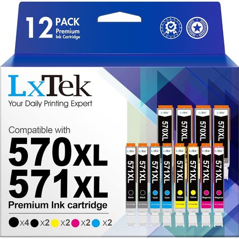 570XL 571XL Compatible pour Canon 570 571 L pour TS5050 Cartouches (1/5)