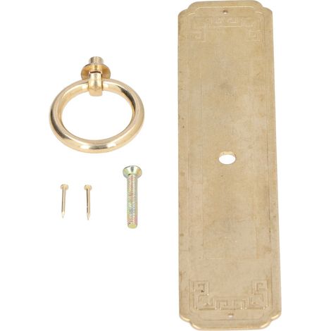 Maniglia per porta dell'armadio Mobili cinesi Modello antico Porte in rame puro Finestra Maniglia retròLunghezza 16 cm