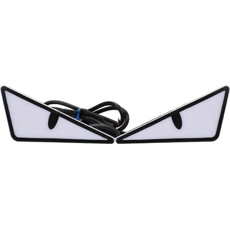 Lot de 2 feux LED « œil de diable » étanches pour moto, design multiforme pour une sécurité optimale lors des trajets nocturnes, des aventures tout-terrain et comme accessoires moto. Feu triangulaire (1/5)