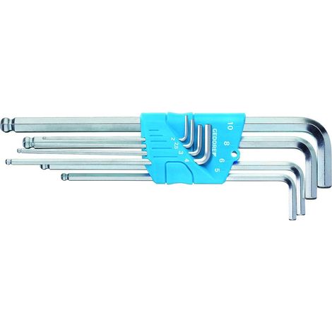 Gedore 1523988 Brugola interna Kit di chiavi a brugola 2 mm, 2.5 mm, 3 mm, 4 mm, 5 mm, 6 mm, 8 mm, 10 mm 8 parti
