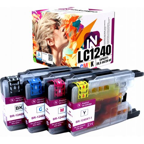 Inkdigo LC1240 Tinte kompatibel mit Brother DCP-J525W, MFC-J430W und DCP-J725DW, TÜV-zertifiziert (1/5)