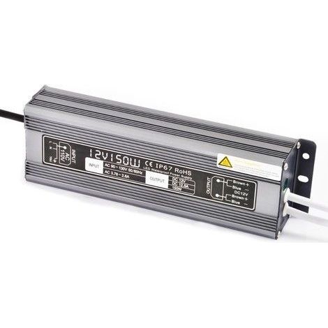 Alimentation étanche 12 V/150 Watt pour ruban LED (1/2)