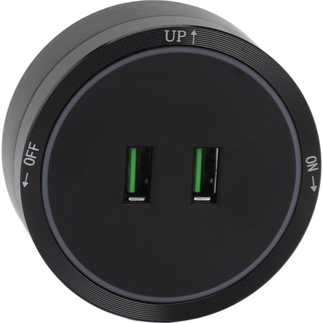 Prise murale sur rail avec port USB, 180-250 V, pour cuisine, buffet ou meuble de rangement. (1/5)