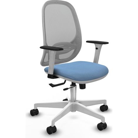 Chaise de bureau piqueras y crespo Cilanco blanc mousse haute densité (1/2)