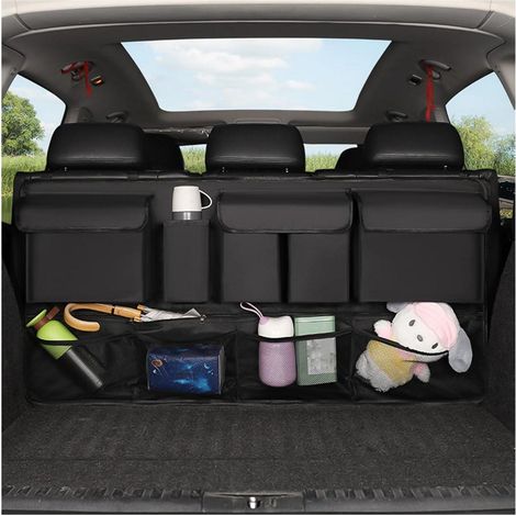 Organisateur de coffre de voiture multifonction en tissu Oxford, suspendu, universel (1/5)