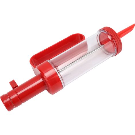 Kit de presse à biscuits avec tube transparent, qualité alimentaire, inodore et sûr, rouge (1/5)