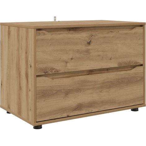 vidaXL Storage Cabinet 80 x 48 x 57 cm Engineered Wood Artisan Oak