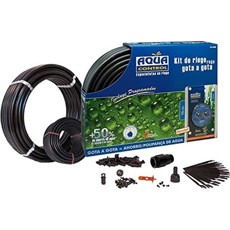 AQUA CONTROL Kit RIEGO GOTA A GOTA para BALCONES - 25 GOTEROS 4L/H (1/3)