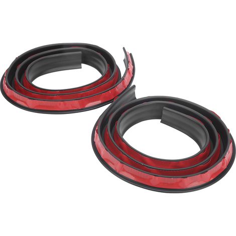 Set mit 2 universellen Antikollisions-Kotflügelschutzleisten, Radlaufleisten ohne Bohren, 1,5 m, schwarz, PVC (1/5)