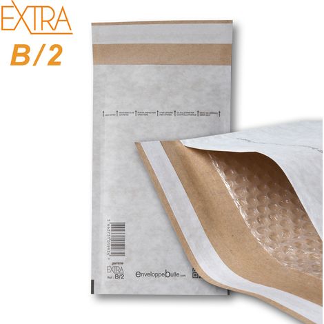 Lot de 200 Enveloppes à bulles EXTRA B/2 format 120x215 mm