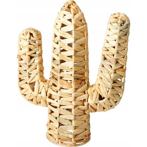 Figurine de cactus jacinthe d'eau sur pied, décoration naturelle, 36 cm