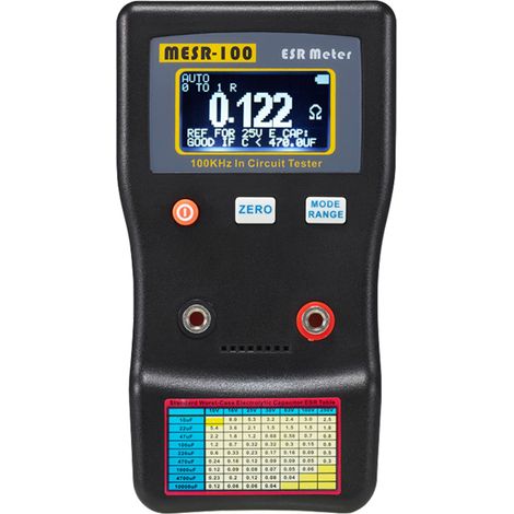 Testeur de Résistance Capaciteur ESR MESR-100, Mesure en ligne, USB, Batteries exclues