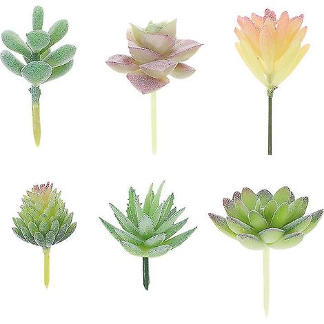 Lot de 6 plantes succulentes artificielles (1/3)