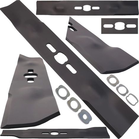 Lame universelle pour tondeuse à gazon 43cm pour tondeuses Rassenmäher ⌀10 16 18mm (1/5)