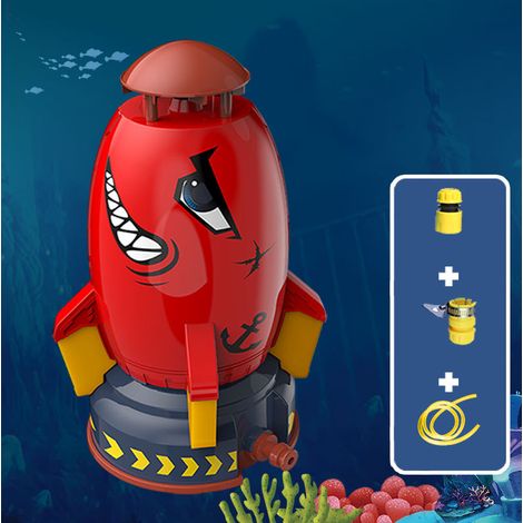 Jet deau fusée pour enfants arroseur jardin jusqua trois mètres de hauteur jouet deau pour piscine été divertissement extérieur