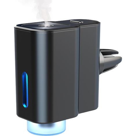 Diffuseur de désodorisant intelligent pour voiture – Atomiseur d'arôme électrique en métal avec 3 modes et marche/arrêt automatique – Comprend 3 bouteilles d'huile essentielle de Cologne – Rechargeabl (1/5)