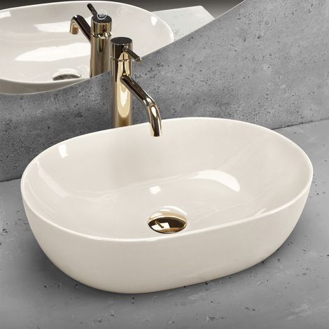 REA AUFSATZWASCHBECKEN LISA SHINY WHITE