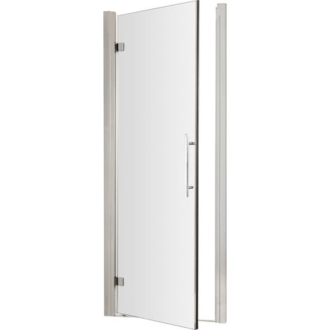Balterley Kinvaston 760mm Hinged Shower Door with 8mm Toughened Safety Glass and Easyfit Assembly System - Chrome