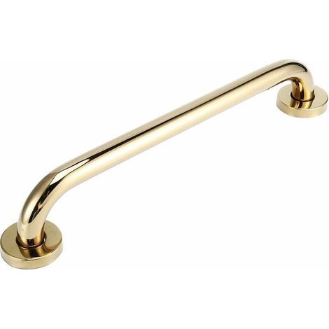 Barre d'appui de douche sécurité salle de bain en acier inoxydable plaqué or baignoire main courante sécurité main barre salle de bain accessoire 30cm (1/5)