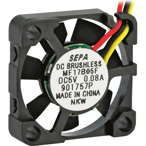 SEPA MF17B05FSE Axiallüfter 5 V/DC 1.1 m³/h (L x B x H) 17 x 17 x 4.5 mm