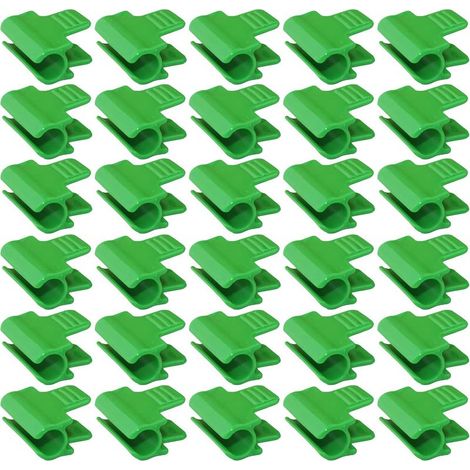 30 Serre Film Pinces Fixations pour Serre 11mm Clip de Serre clips pour plantes Clip Cerceau Tunnel de Filet en Plastique pour Serres support d'extension de plantes Abris (1/5)