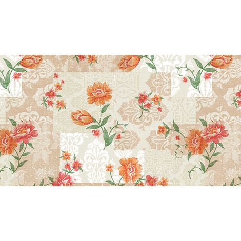 TOVAGLIATO IN PVC FANTASTIK FIORI 1191-3 Rotolo cm.140 (H) x 20 mt (L)