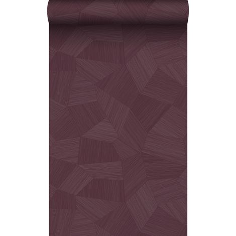 papier peint graphique 3D violet aubergine  - Origin Wallcoverings (1/5)