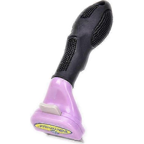 Brosse de toilettage pour petits chats à poils longs (violet) : peigne, râteau et brosse. (1/5)