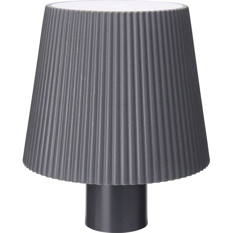 Lampe à poser LED rechargeable – Abat-jour gris – 36 LED – Tactile – 3 températures de couleur – Autonomie 6h – Adaptable sur bouteilles