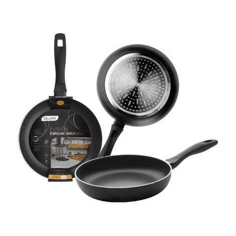 ibili Fusion padella antiaderente 28 cm argento