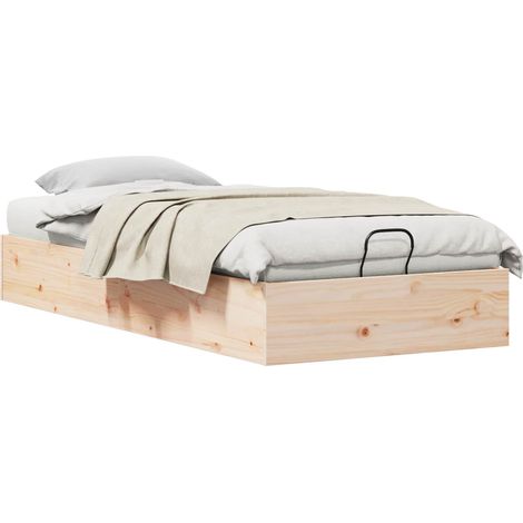 Maison Exclusive - Ottoman Bettgestell mit Stauraum Natur 90 x 19