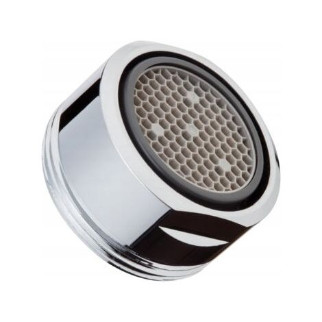 Aireador cromado para grifo de cocina de 24 mm