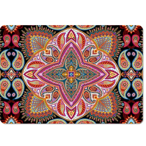 Mantel individual rectangular de 29×42 cm, estampado de lunares - fieltro ecológico, lavable a 40 °C, Bertoni (1/4)