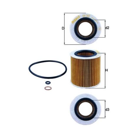 Ölfilter OX387D Knecht (1/2)