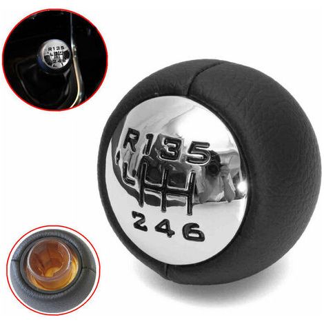 Pomello del cambio a 6 velocità - Compatibile con Peugeot 307, 308, 3008, 407, 5008, 807 e Citroën C3, C4 e C8 (1/5)