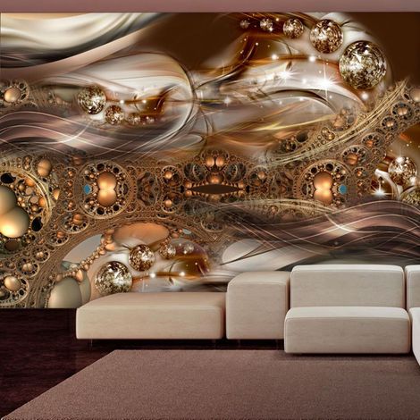 Papier peint bijou de bronze - 300 x 210 cm (1/4)