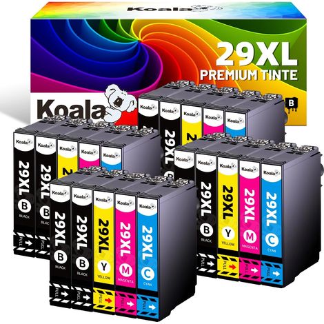 29XL Cartouche d’Encre Compatible pour Epson 29 XL 29XL Multipack pour Expression Home XP-235 XP-245 XP-247 XP-255 XP-257 XP-332 XP-335 XP-345 XP-432 XP-435 XP-442 XP-445 XP-455, Pack de 20 (1/5)