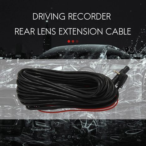 Cable de extensión de lente trasera para grabadora de conducción GPS de 5 pines y 5 orificios, 9 metros de longitud. (1/5)
