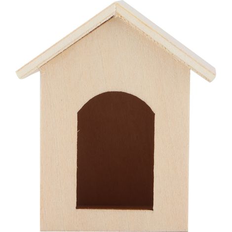 Maison de poupée en bois à l'échelle 1:12, niche miniature simulée, accessoire de jeu d'imitation, niche de couleur unie (1/5)