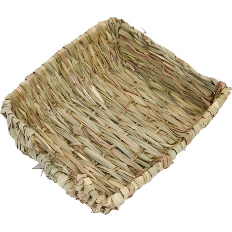 Lit en roseau fait main, niche pour animaux de compagnie, idéal pour lapins, chinchillas, chats, chiots et hamsters. (1/5)