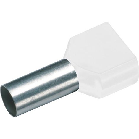 Cimco 18 2432 Capocorda doppio 0.75 mm² Parzialmente isolato Bianco 100 pz. (1/2)